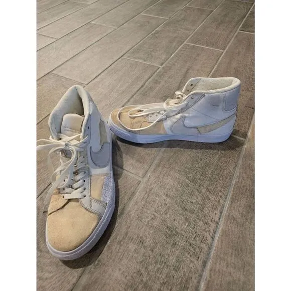 Nike SB Zoom Blazer Mid PRM Skate Shoe Summit White Size 9