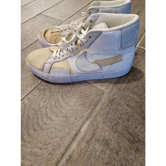 Nike SB Zoom Blazer Mid PRM Skate Shoe Summit White Size 9