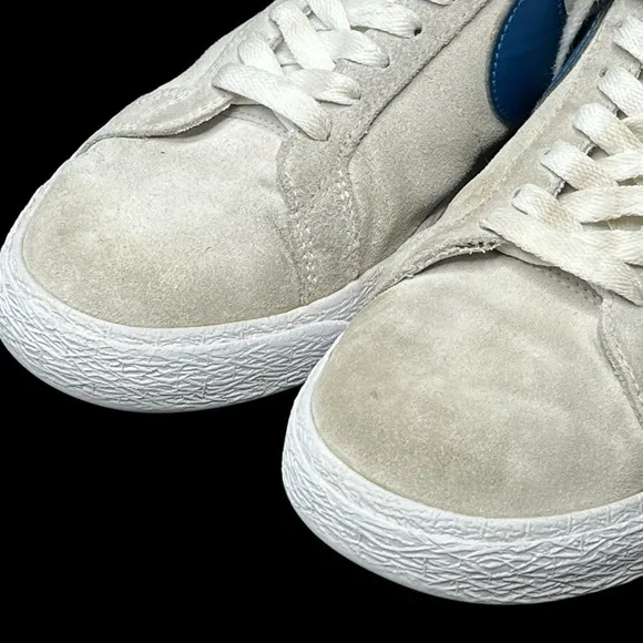 NIKE SB Zoom Blazer Mid Skate Sneakers White/Court Blue Men's 9 Women's 10.5