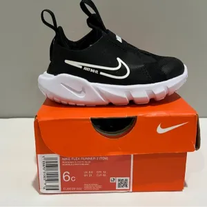 Nike Shoes Boys 6C Black Flex Runner 2 Slip-On Athletic Sneakers Toddler