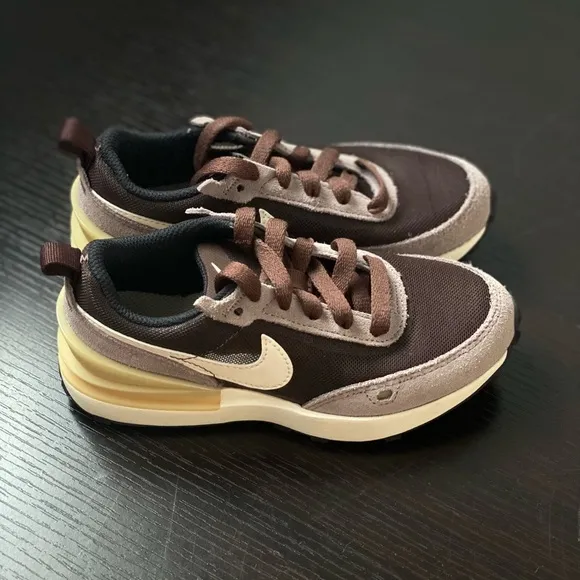 Nike Waffle One DC0480-200 Little Kid's Brown Multicolor Running Shoes sz 12c