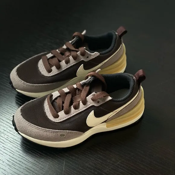 Nike Waffle One DC0480-200 Little Kid's Brown Multicolor Running Shoes sz 12c