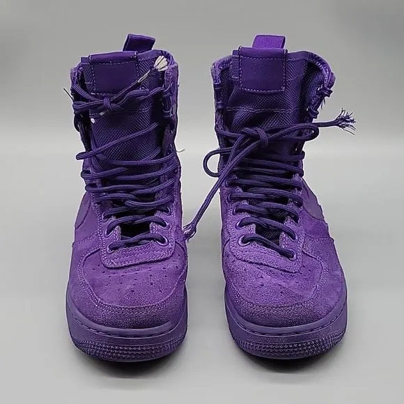 Nike SF Air Force 1 High Court Purple Youth Shoes Shoes Size 4 884024-500