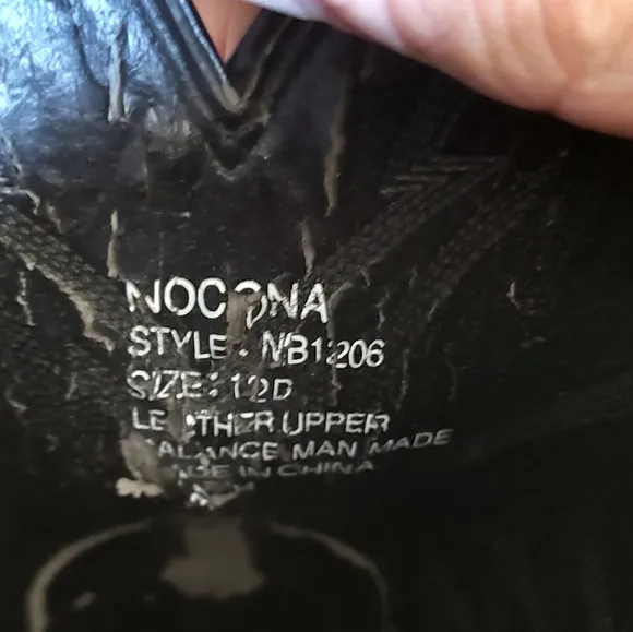 Nocona Classic Black Leather Cowboy Boots