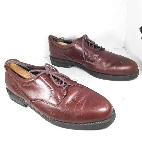 Nunn Bush Leather Oxford Shoes Brown Size 13