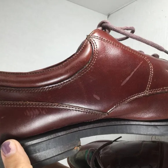 Nunn Bush Leather Oxford Shoes Brown Size 13