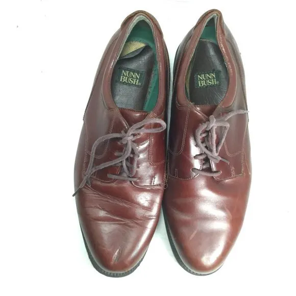 Nunn Bush Leather Oxford Shoes Brown Size 13