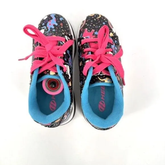 NWOT Heelys Unicorn Dinosaur Print Skate Wheeled Sneakers Youth Size 13C