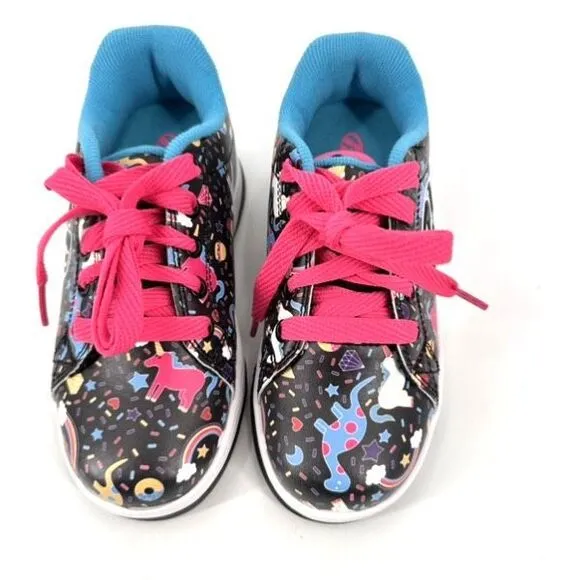 NWOT Heelys Unicorn Dinosaur Print Skate Wheeled Sneakers Youth Size 13C