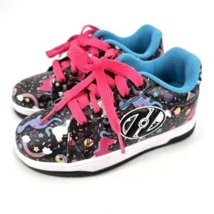 NWOT Heelys Unicorn Dinosaur Print Skate Wheeled Sneakers Youth Size 13C