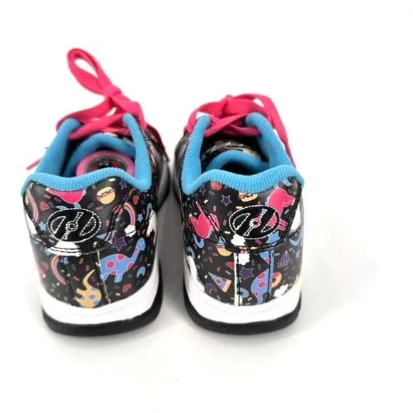NWOT Heelys Unicorn Dinosaur Print Skate Wheeled Sneakers Youth Size 13C