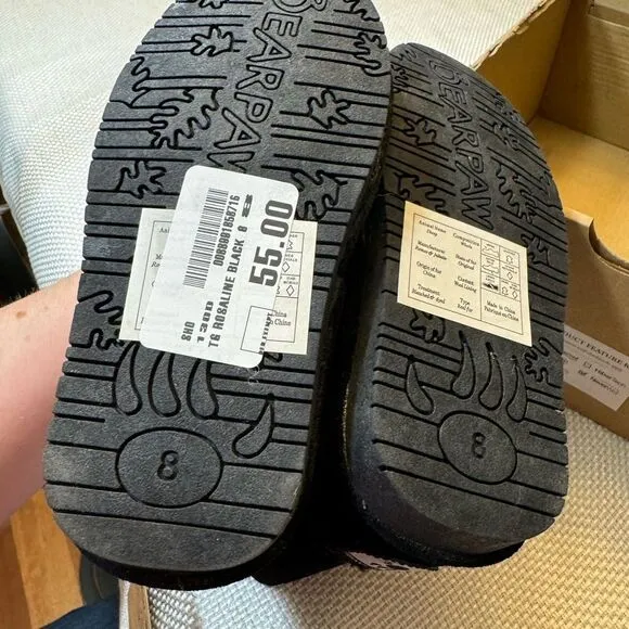 NWT Bearpaw Rosaline toddler boots cowhide suede exterior wool blend interior