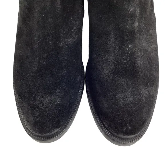 NWT Emanuelle Crasto Chelsea Suede Leather Boots Black