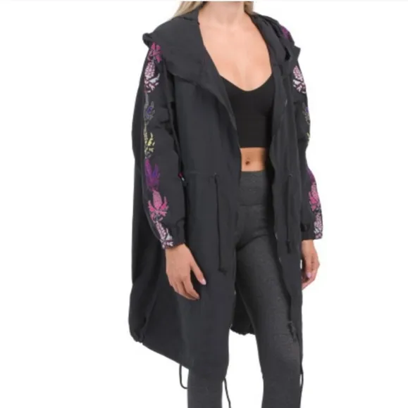 NWT * Free People FP Movement Friday Night Lights Jacket / Black