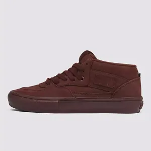 NWT Skate Half Cab Mono Men's Shoes - Brown/Burgundy - VN0A5FCDCHC