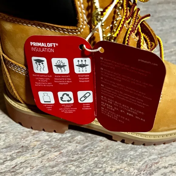 NWT Timberland Primaloft suede ankle boots for boys