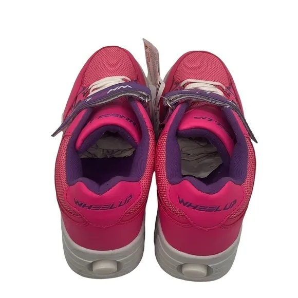 NWT Wheel Up Pink Purple Skate Roller Shoes Size 220 Korean (5 US) Big Girl's