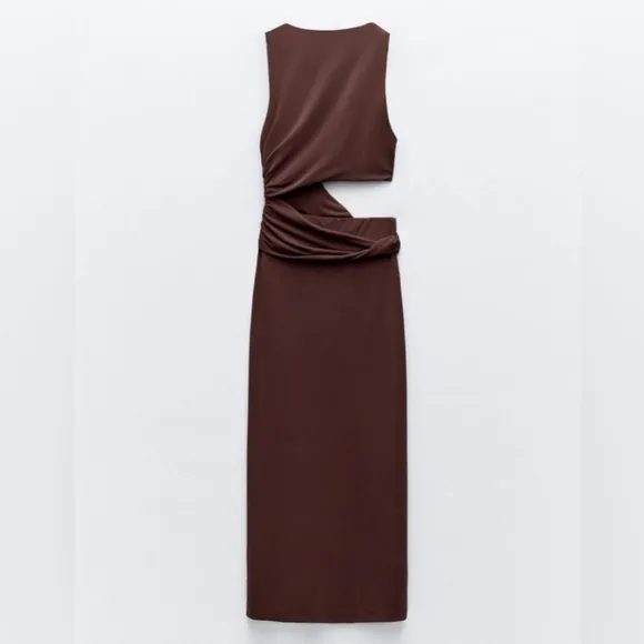 Nwt Zara CUT OUT TWISTED DRESS SIZE XXL