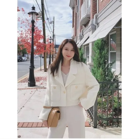 NWT Zara * Textured Cropped Blazer size XL XXL