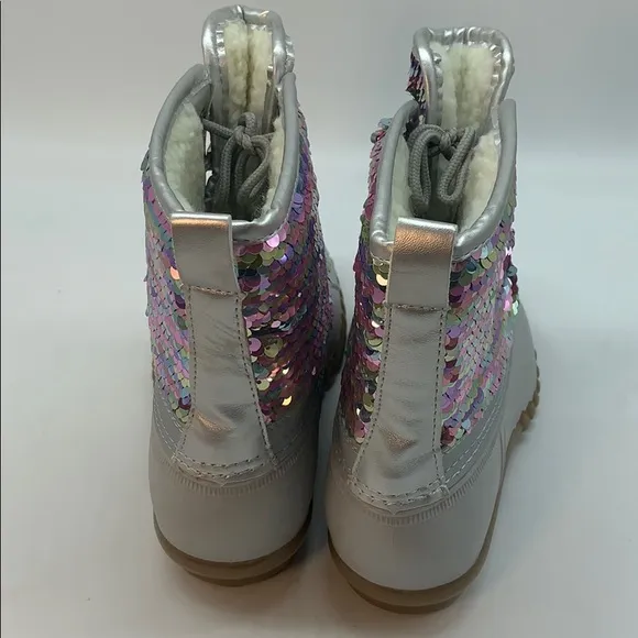 Olivia Miller Girls' Flip Sequin Duck Boots Size 3