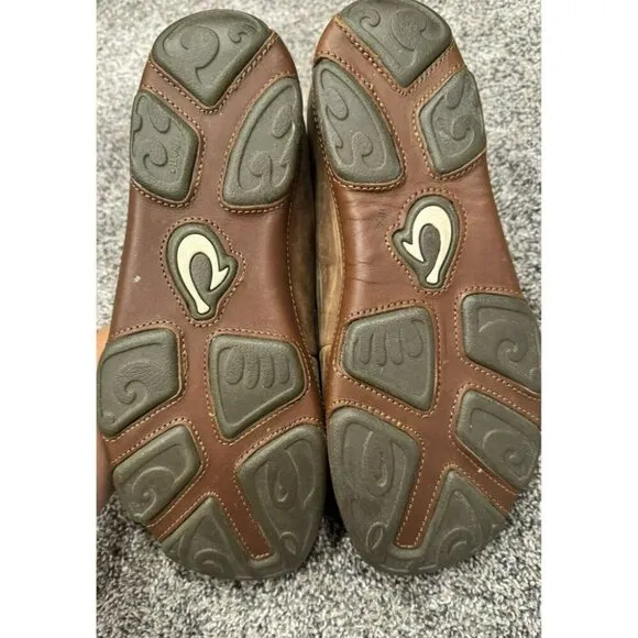 Olukai Moloa Brown Slip On Shoes Mens Sz 10 Leather￼