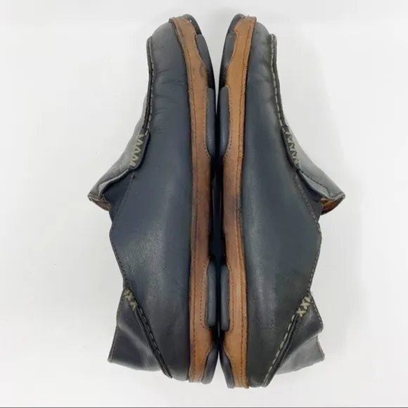 Olukai Moloa Leather Slip-On Shoes Black 10 Men’s