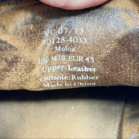 Olukai Moloa Leather Slip-On Shoes Black 10 Men’s