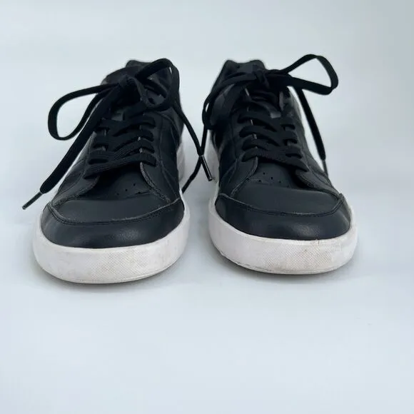On Cloud The Roger Clubhouse Women's Sneakers 8.5 Black Leather Athletic Shoes