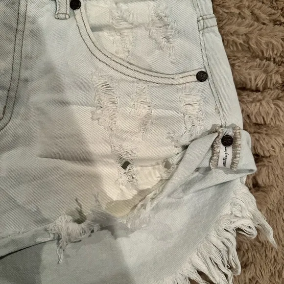One teaspoon x denim shorts 26 summer must have fashion designer women girls top