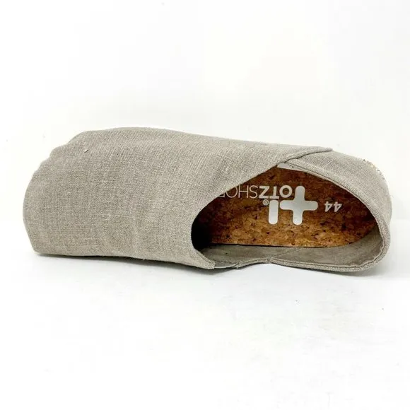 OTZ Shoes Espadrille Linen Natural Mens Slip On Shoes 04087 251