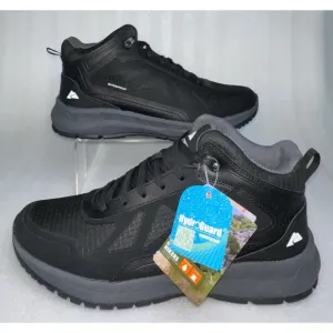 Ozark Trail Men's Tech Hiker Shoes Black Waterproof Hiking Camping Walking SZ 12