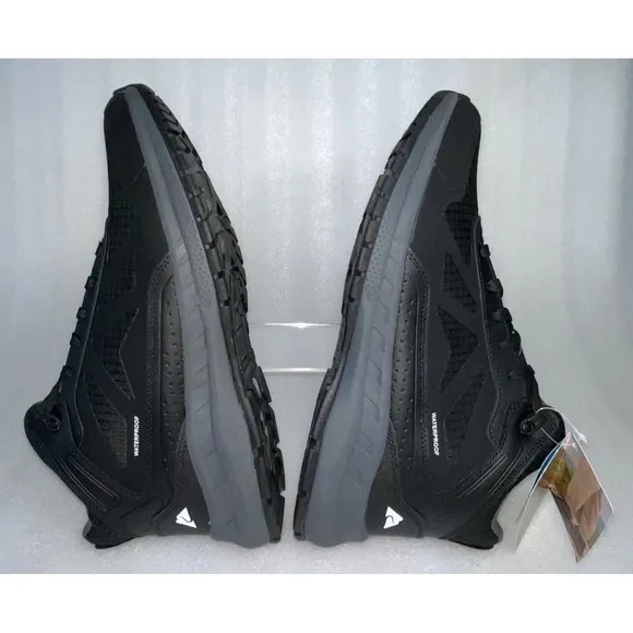 Ozark Trail Men's Tech Hiker Shoes Black Waterproof Hiking Camping Walking SZ 12