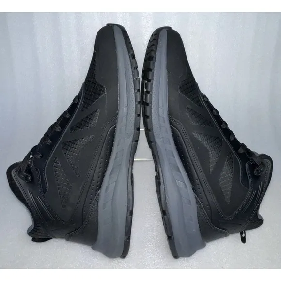 Ozark Trail Men's Tech Hiker Shoes Black Waterproof Hiking Camping Walking SZ 12