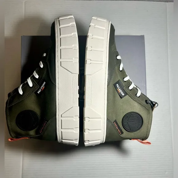 Palladium Pallatower Boots Women’s High Top Olive Night Urban Street Wear 8.5/40