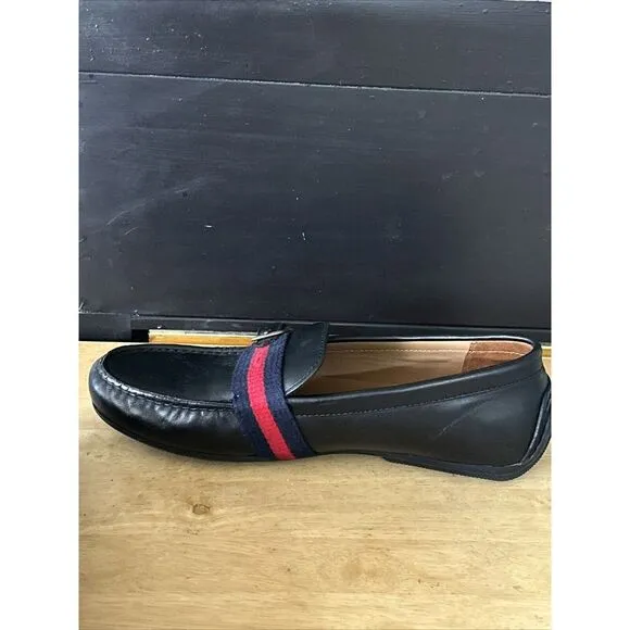 Polo‎ Ralph Lauren &quot;Riali&quot; Loafer Size 8.5D Leather Shoes Black 11721 I21