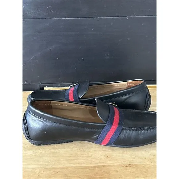 Polo‎ Ralph Lauren &quot;Riali&quot; Loafer Size 8.5D Leather Shoes Black 11721 I21