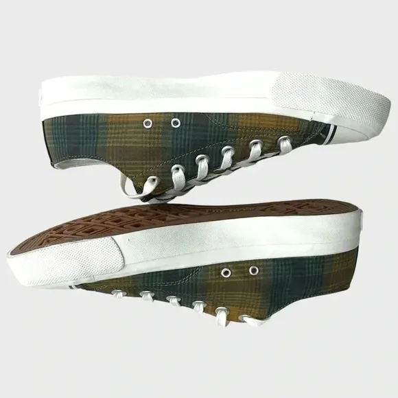 PRO-KEDS NWOT FOR J CREW ROYAL LOW TOPS PLAID MENS | SIZE: 9