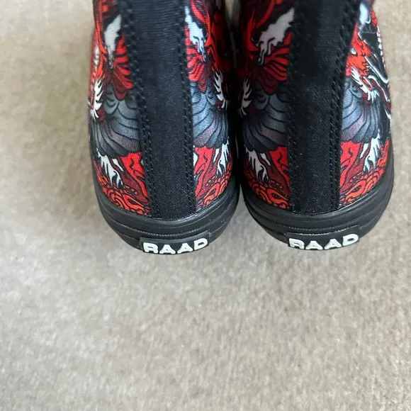 RAAD RED JAPANESE DRAGON High Tops Shoes ~Unisex