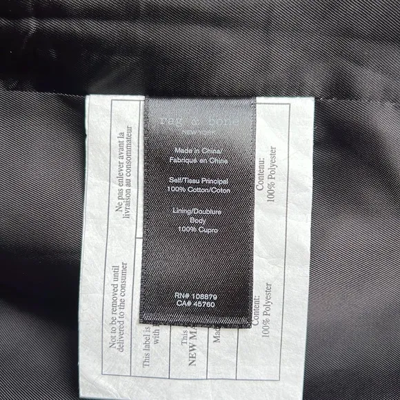 Rag and Bone Mercer Velvet Biker Jacket in Black