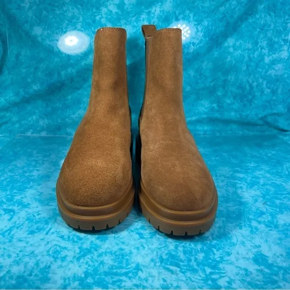Ralph Lauren Corinne Women’s Brown Suede Water Resistant Suede Chelsea Boots