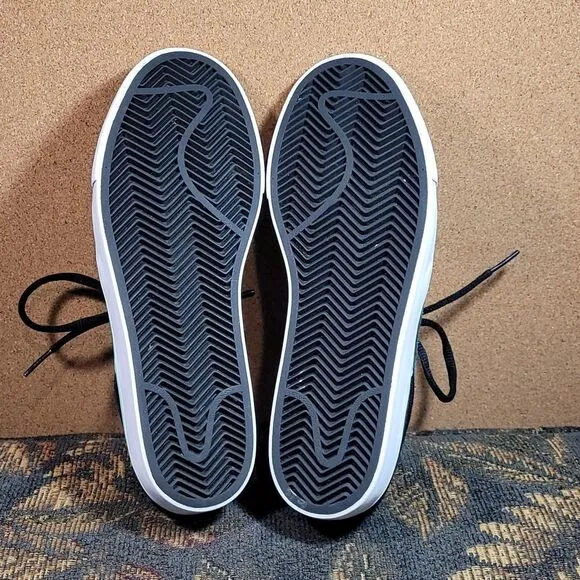 Rare Nike SB Janoski Glow Black Suede &amp; Mint Green Skate Shoes- Size 4.5