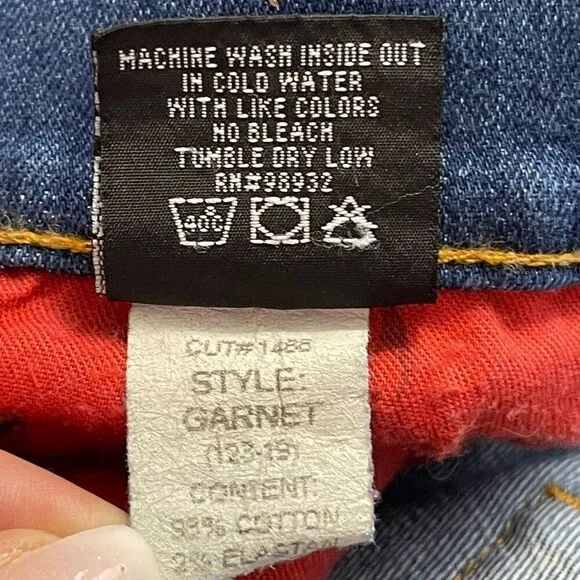 Red Engine Garnet Jeans Mid Rise Bootcut Blue Denim Made in USA Size 31 Western