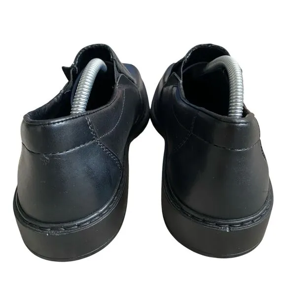 Rieker Men's Shoes 9.5 -10 EU 43 Black Leather Wide Feet Lightweight Square Toe