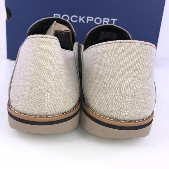 ROCKPORT Men's Tucker Venetian Slip On Loafers Shoes Stone  $115 New
