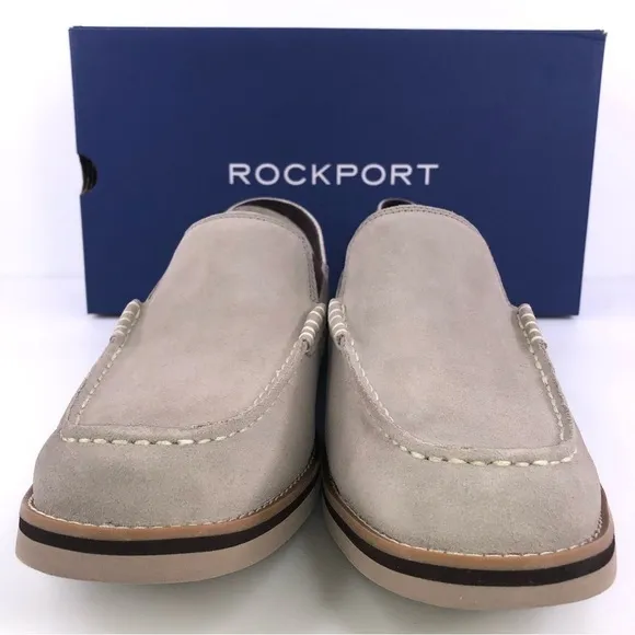 ROCKPORT Men's Tucker Venetian Slip On Loafers Shoes Stone  $115 New