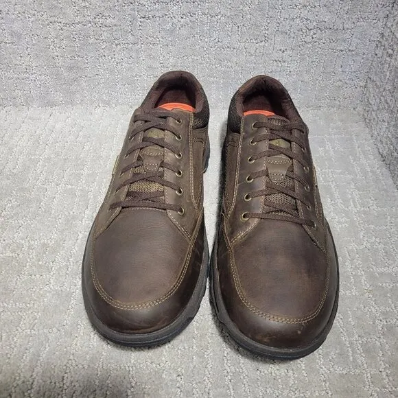 Rockport XCS Men's Size 13W Brown Leather Waterproof Slip-Resistant Shoes V82662