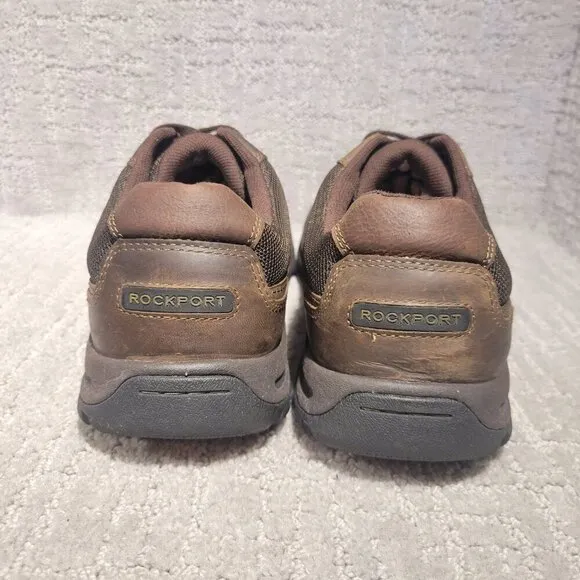 Rockport XCS Men's Size 13W Brown Leather Waterproof Slip-Resistant Shoes V82662