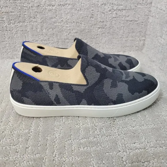 Rothy’s The Sneakers Women's Size US 8.5 Gray Camo Comfort Slip On Shoes