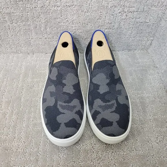 Rothy’s The Sneakers Women's Size US 8.5 Gray Camo Comfort Slip On Shoes
