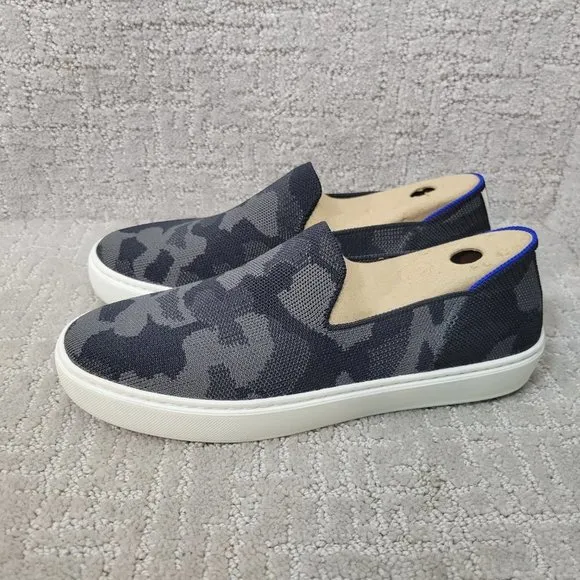 Rothy’s The Sneakers Women's Size US 8.5 Gray Camo Comfort Slip On Shoes